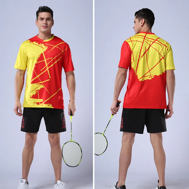 High quality badminton shirt men tennis ...