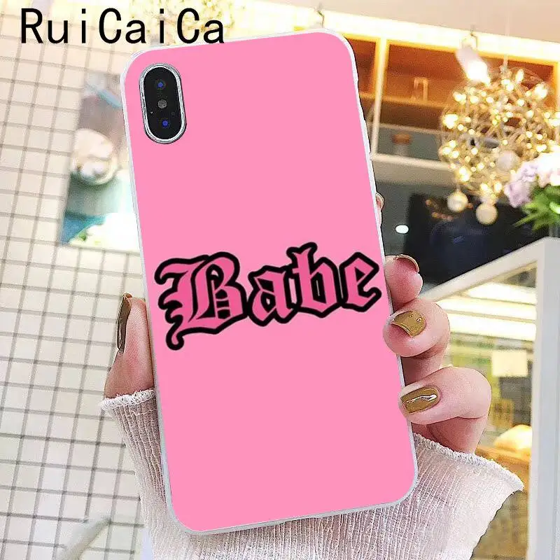 Ruicaica Babe babygirl honey line Text art роскошный уникальный дизайн чехол для телефона для iPhone 8 7 6 6S Plus 5 5S SE XR X XS MAX 10 чехол - Цвет: A3