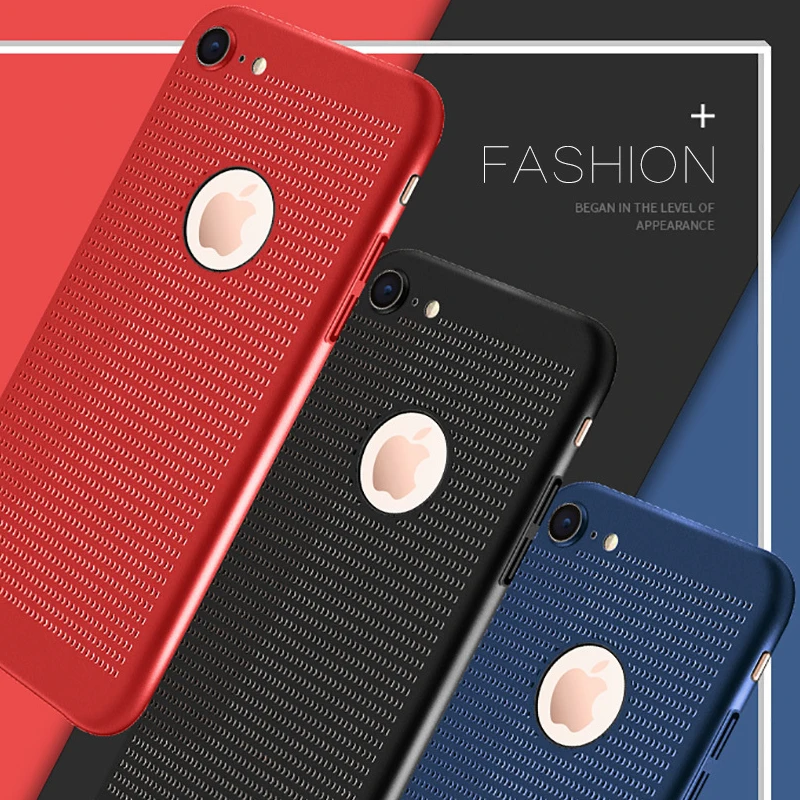 Для iPhone XR X 7 8 Plus полый теплоотвод чехол для XS Max 6 6S 5 S SE защитный Coque |
