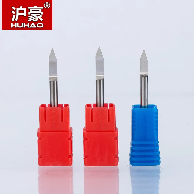 

HUHAO 1pc Engraving Bits Shank 3.175mm End Mill TOP Quality CNC Router Bit Degree 20 25 30 40 60 90 Milling Cutter