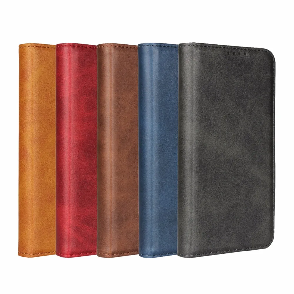 

Luxury Retro Phone Case for Huawei P30 Pro Calf Genuine Leather Wallet Magnetic Cover for Huawei P30 P30 pro Book Case