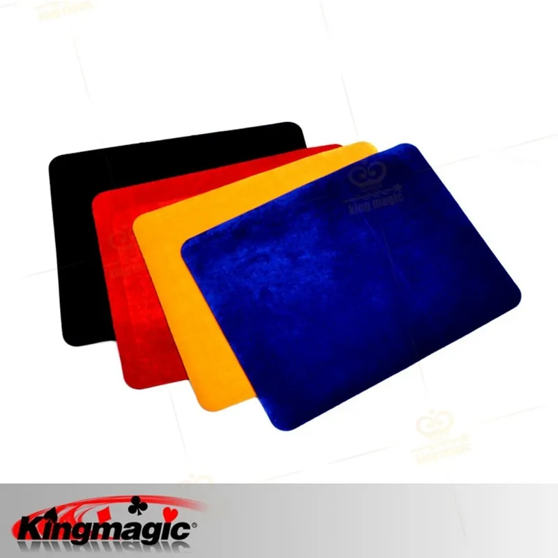 

High Quality Professional Card Mat Black Red Blue Yellow Standard Size 42*32cm Pad For Poker & Coin Magic Tricks Magic Props