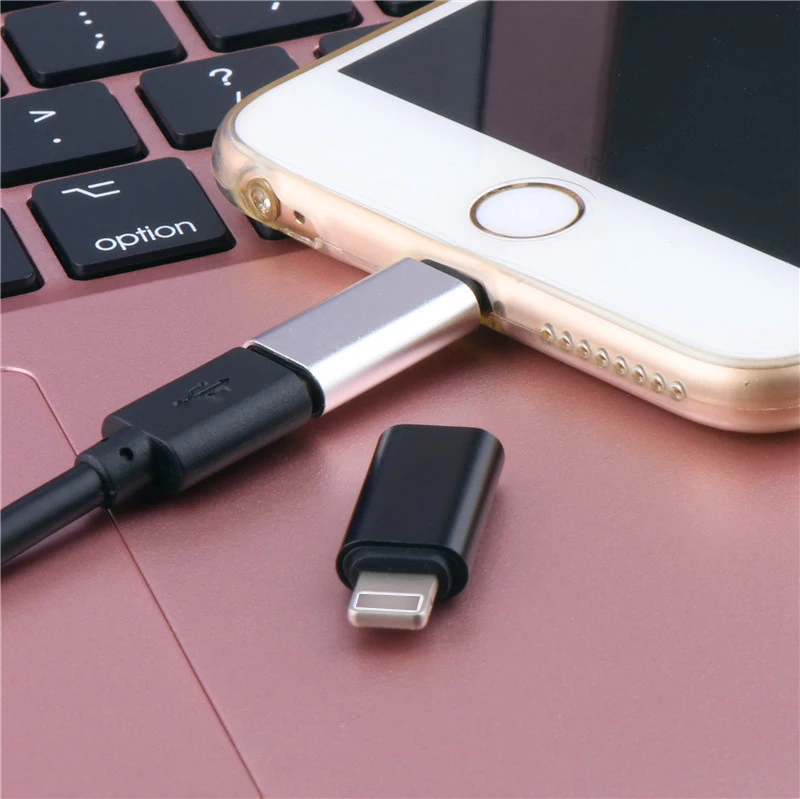 Сплав Тип c женский 8-контактный адаптер USB кабель зарядный конвертер для IPhone 8 7 6 6S Plus X XR XS Ios синхронизация данных разъем