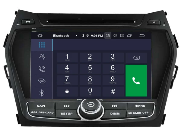 8'' IPS Android 9.0 Octa Core Car DVD GPS Player For HYUNDAI IX45 SANTA FE Multimedia Auto Radio Navigation 4+32G DAB+