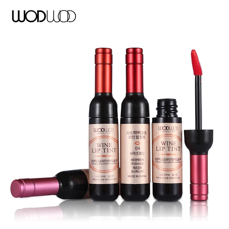 WODWOD Brand Red Wine Lip Tint Lip Makeup Matte Lip Gloss Long Lasting
