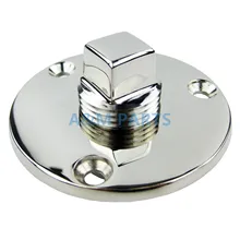 Stainless Steel Garboard Drain Plug for Boats Fits 1 Inch Diameter Hole