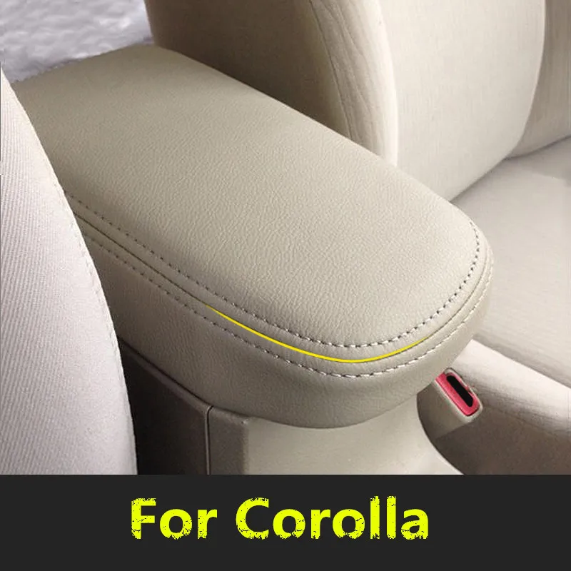 

Elastic Free Install Microfibre Leather Center Armrest Storage Box Cover For Toyota Corolla 2007 2008 09 10 11 12 13 AB137
