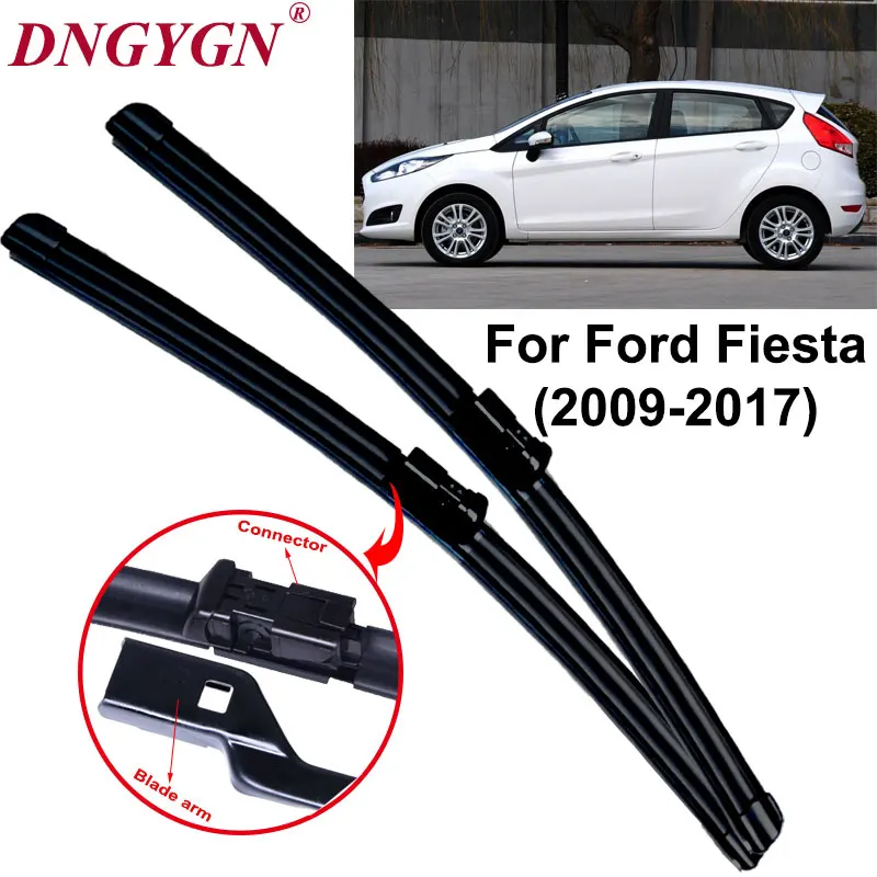 Car Wiper Blade For Ford Fiesta 2011 Windscreen Wipers Rubber Windshield Brushes Car Accessories Fit Push Button 2009 to 2017 Car Wiper Blade For Ford Fiesta 2011 Windscreen Wipers Rubber Windshield Brushes Car Accessories Fit Push Button 2009 to 2017