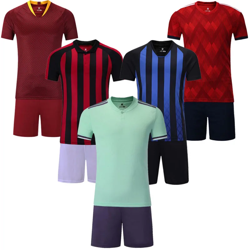 Kids blank v neck short sleeve soccer jerseys youth football jerseys boys plain soccer uniforms customize any logos sports kits