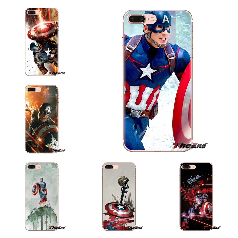 For Huawei Nova 2 3 2i 3i Y6 Y7 Y9 Prime Pro GR3 GR5 2017 2018 2019 Y5II Y6II Chris Evans Captain America Shield Marvel TPU Case |