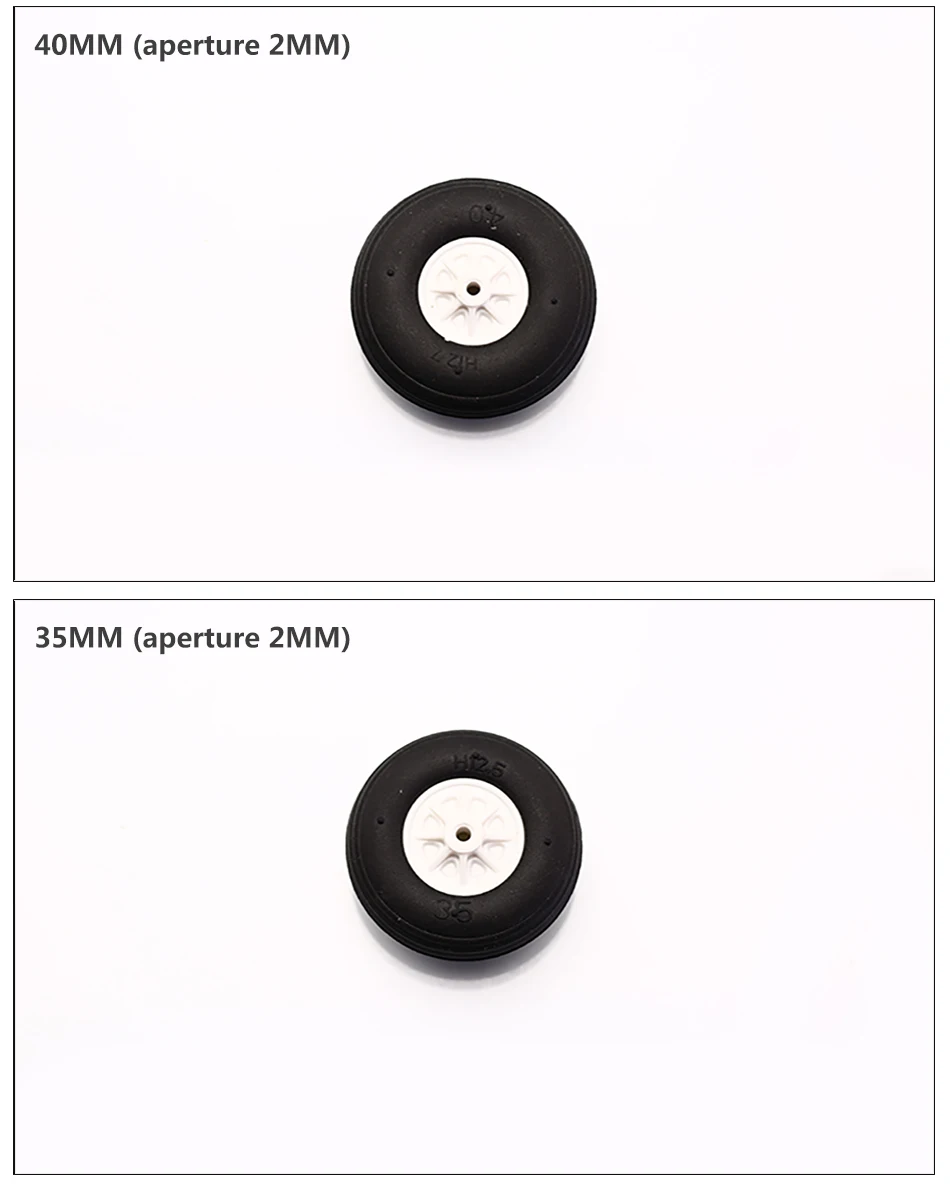 2 шт./лот MD колеса резиновые PU пластик ступицы Диаметр 35/40/45/50/55/60 мм для RC Самолет запасные части