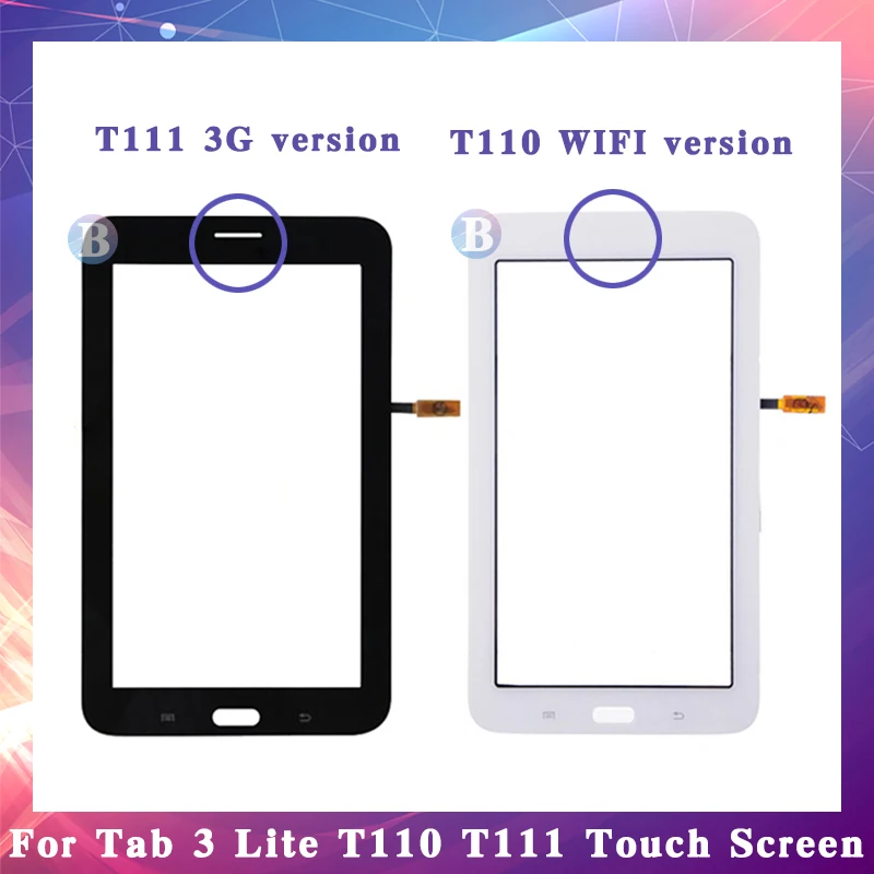 

7.0" For Samsung Galaxy Tab 3 Lite 7.0 SM-T110 SM-T111 T110 T111 Touch Screen Digitizer Sensor Front Outer Glass Lens Panel