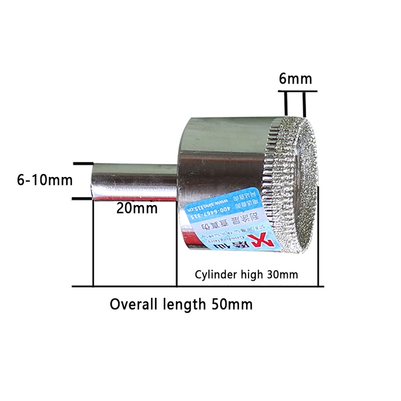1 шт алмазное сверло 6-100 мм Кольцевая пила для Стекло Мрамор Керамика Плиткорез открывалка сверление каменной кладки высокое качество бит пустотелого сверла диаманта