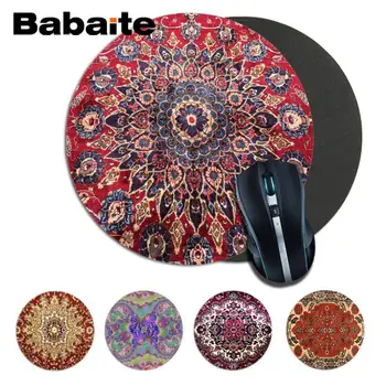 

Babaite Persian Carpet gamer play mats comfort round Mousepad Size for 20x20CM 22x22cm Speed Version Gaming Mousepads