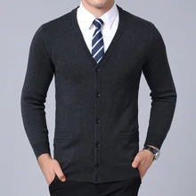 

DIMI Jumpers Knitred Warm Winter Korean Style Casual Mens Clothes New Fashion Brand Sweater for Mens Cardigan V Neck Slim Fit