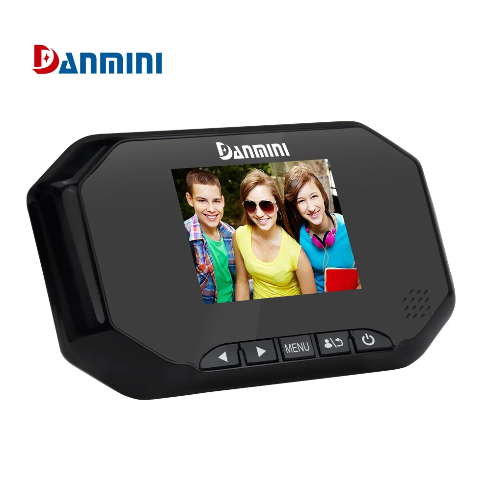 

Danmini YB-30AHD-M peephole doorbell video intercom 2.0MP 32GB TF card Multi-languages 3 colors 1.5V/AA IR night vision
