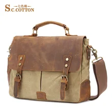 Для мужчин Ретро хлопок Повседневное холст messenger теплые Книга сумка Камера Холст сумка для ноутбука