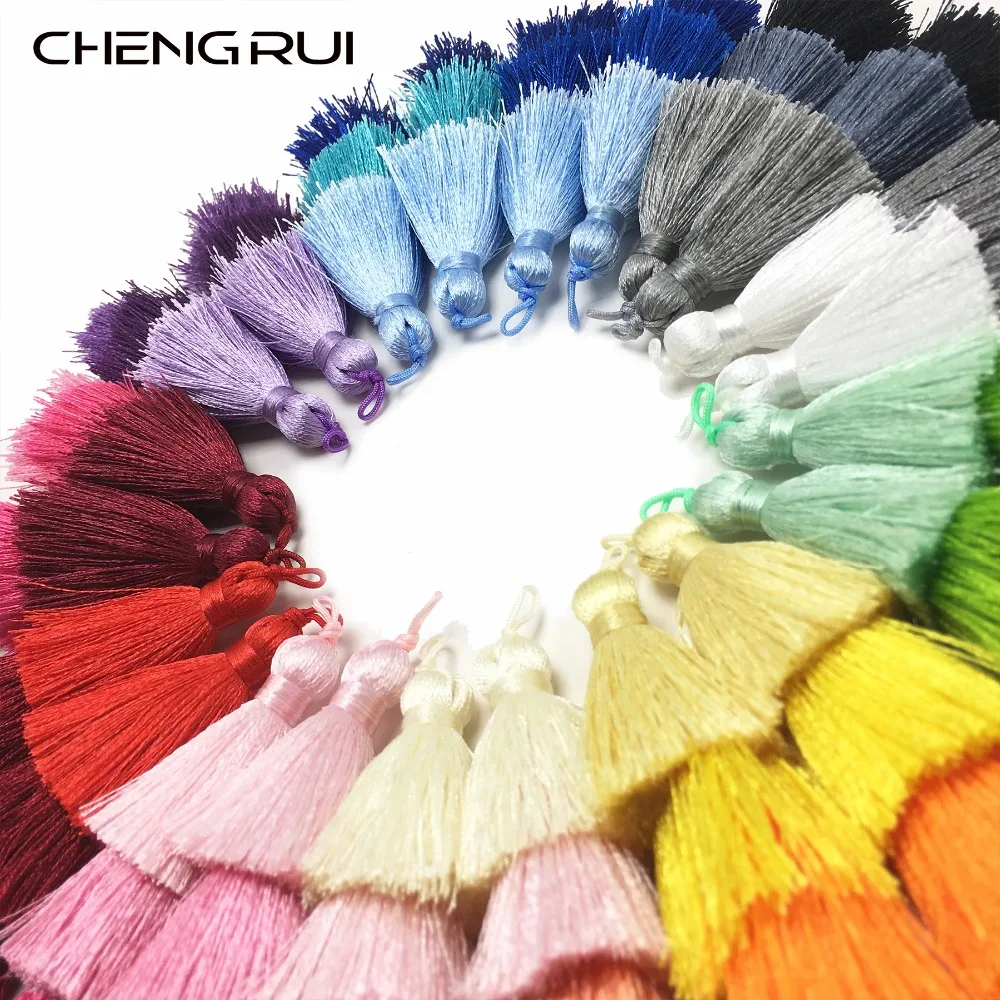 CHENGRUI L66 7 5 см трехслойная кисточка шелковые кисточки мини ручная работа фурнитура