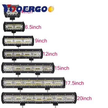 

4 6.5 9 12 15 17.5 20 INCH YOOERGOO LED WORK LIGHT BAR 12V 24V 60W 180W CAR TRUCK 4WD SUV ATV TRAILER PICKUP WAGON 4X4 COMBO LAM