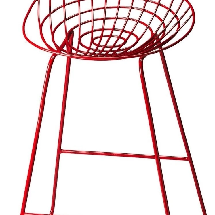 Butler Ludwig Red Metal Bar Stool (1)