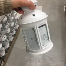 Краткое романтик Лотт гладить стекло железо фонарь мусс висит типа европеизм фонарь Ароматические Свечи свадебные реквизит