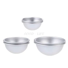 6 шт. 3 Размеры, сделай сам, металлическая Ванна бомба формовочная 2 комплекта для крафта свой собственный сходит на нет