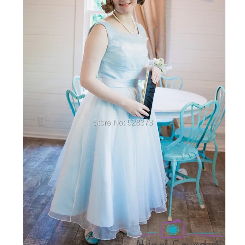 50s Wedding Dress Blue