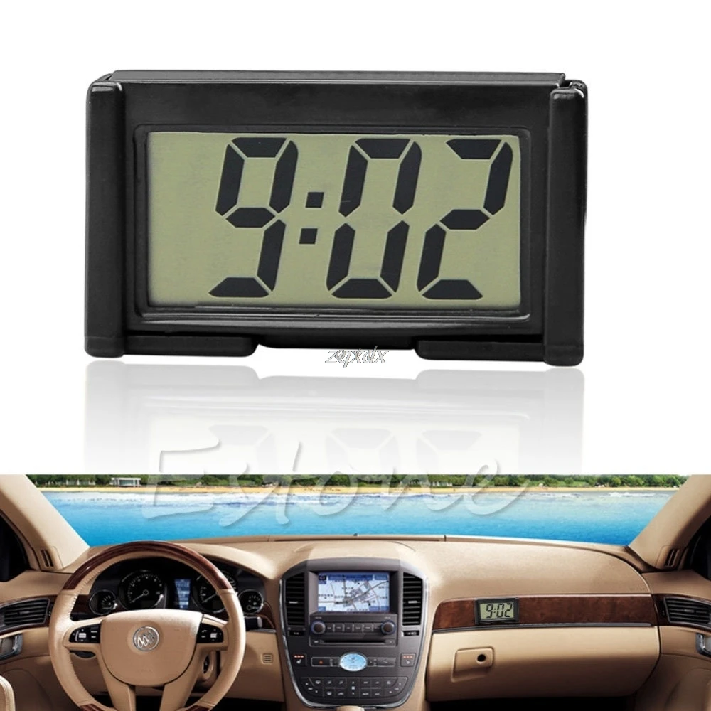 

Car Auto Interior Dashboard Desk LCD Screen Digital Clock Self-Adhesive Bracket Z18 Drop Ship