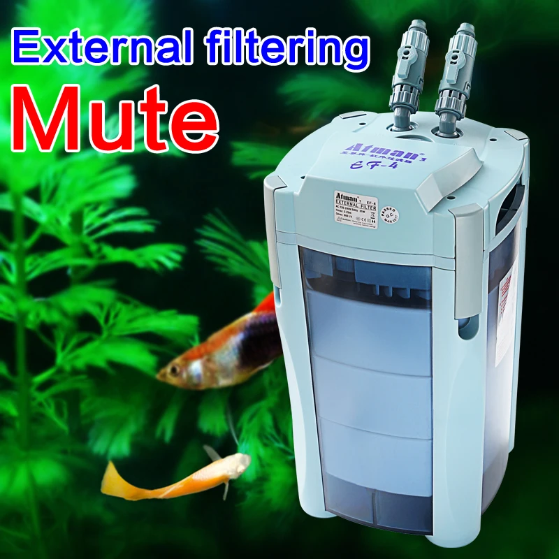 ATMAN EF-2, внешняя фильтрация для аквариума, биохимический фильтр для аквариума, внешний фильтр
