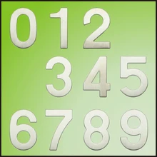 Большой размер 1 шт. 0-9 из нержавеющей стали номер дома 9,5*6,1*2 см стикер с цифрами табличка знак двери отеля письмо номер комнаты высшее качество