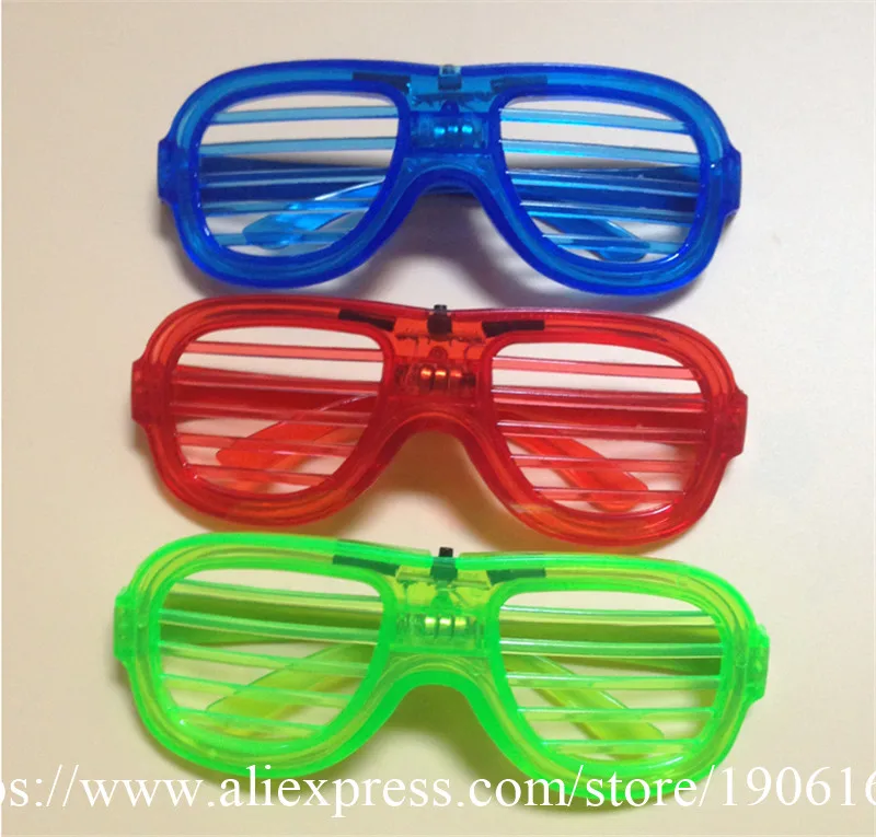 Fashion LED EL Wire Glasses Glow In The Dark Sunglasses Helloween Concert Party led flashing Glasses Eyewear10