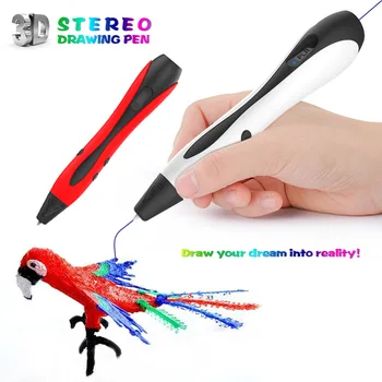 

2019 Newest 3D DIY Pen 3D Printing Drawing Pen LCD Display 3D Magic Pen For Kids birthday Gift Toy Education Drawing Tools