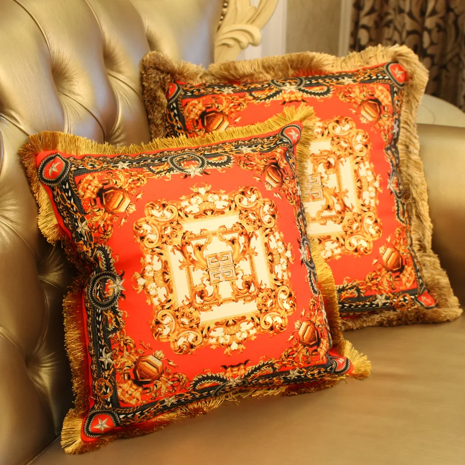 Высокая QualityLuxury декоративная подушка для дома Дело декоративные подушки золото толстые подушечки Европейский