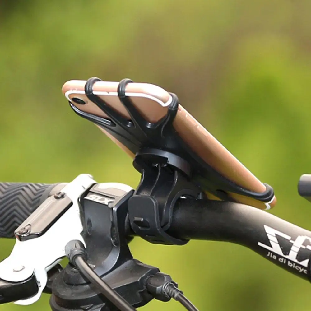 Sale Bicycle Phone Holder Navigation Bracket Silicone Black Outdoor Product Bike Part Movement Bicycle Handbar Clip Mountain Bike 5