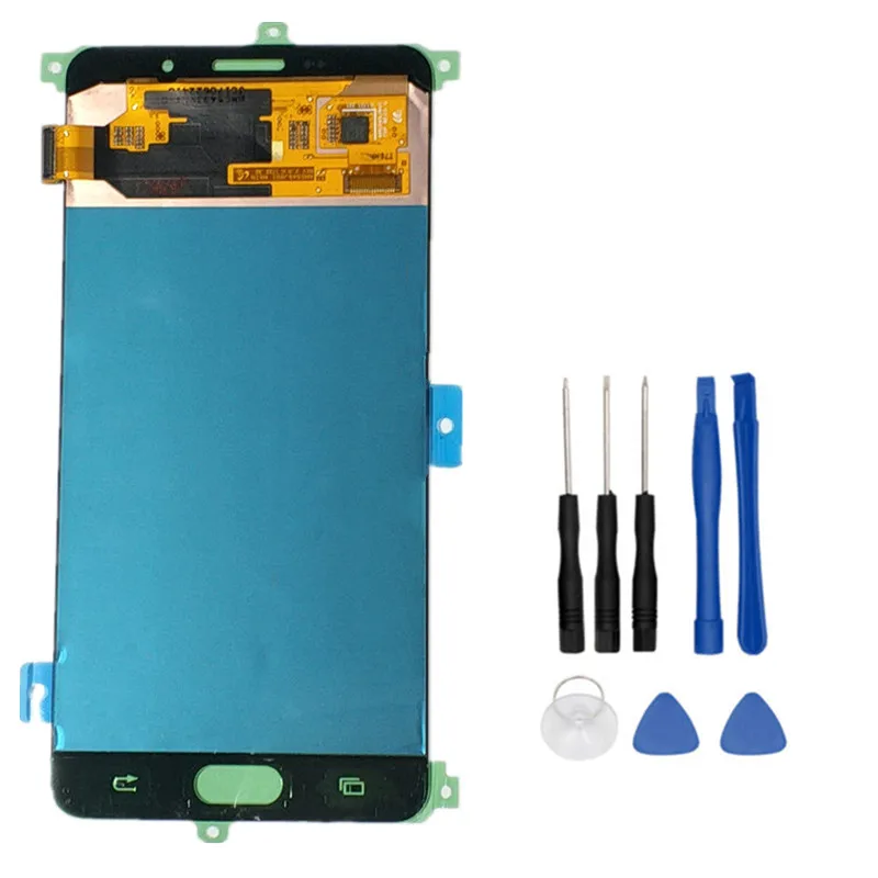 

Good Working Original Amoled LCD For Samsung Galaxy A7 2016 A710 A7100 A710M A710F Display+Touch Screen Digitizer Assembly+Tools
