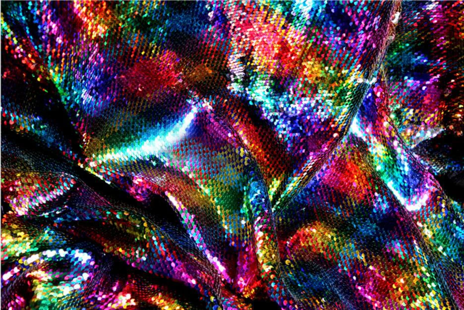 0,5 см блестки зашифрованные двухсторонние металлические текстуры Лазерная симфония маленькая рыбья чешуя блестки костюмы дизайнерские ткани