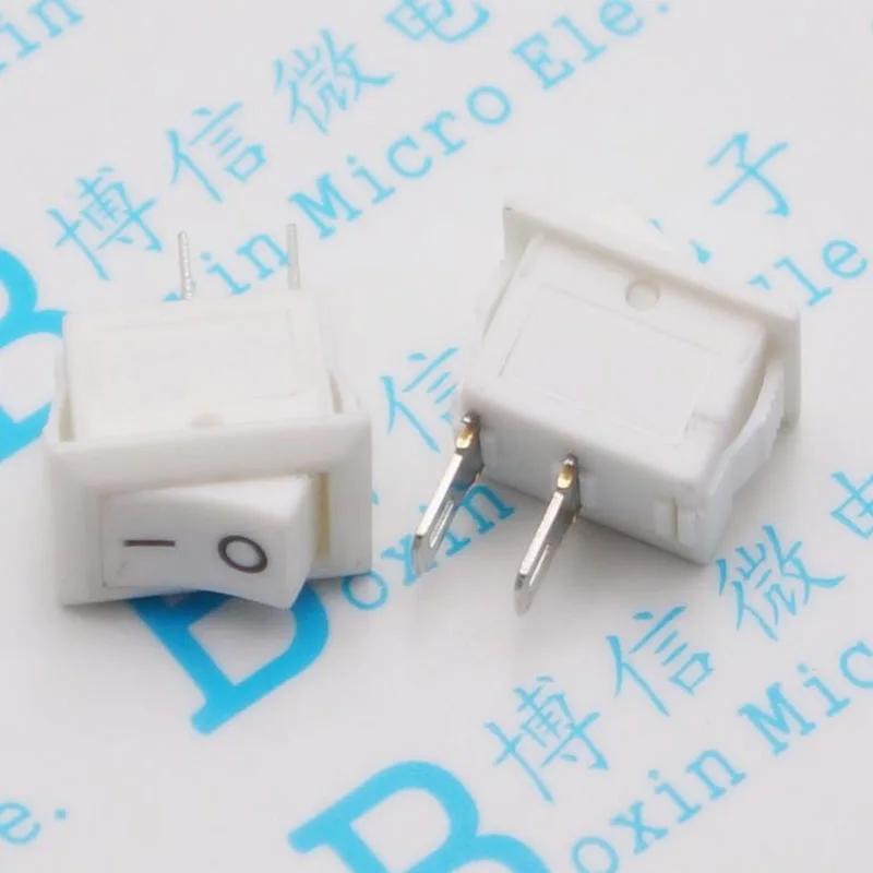 

10 * 15 second ship type switch mini white 2 feet Small square power rocker button