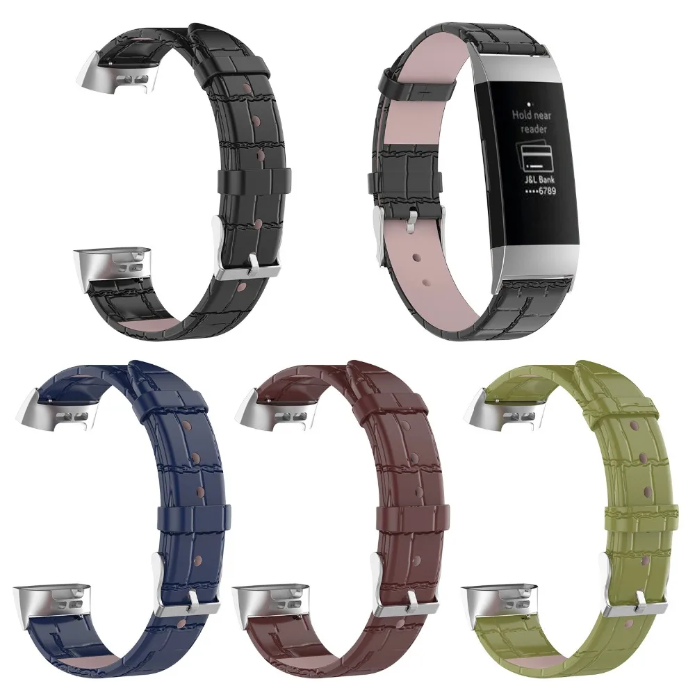 Новинка COMLYO кожаный ремешок браслет для Fitbit Charge 3 ремешок замена ремешок для Fitbit Charge 3 Смарт-часы аксессуары