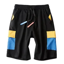 Мужские повседневные хлопковые шорты для бега, мужские сексуальные спортивные штаны, мужские шорты для фитнеса, бодибилдинга, тренировок, мужские Модные брендовые шорты для кроссфита, Apr10