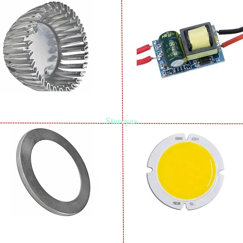 40 шт. Диммируемый 3 Вт 5 COB GU10 E27 B22 E14 GU5.3 MR16 (12 В) LED прожектор лампа Droplight светильник led