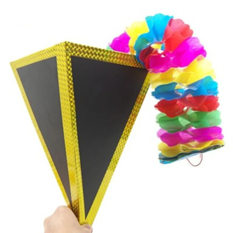 

Funnel (Four-Screen Fan) Production Stage Magic Trick, Flower Magic props Magic show