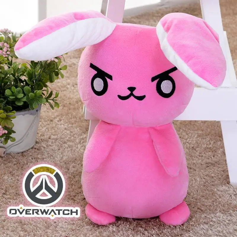 

Game Overwatch OW Pink DVA 50cm/19.68in Rabbit Plush Toys Soft Stuffed Pillow Dolls Toys Christmas Gifts for Children Kids Fans