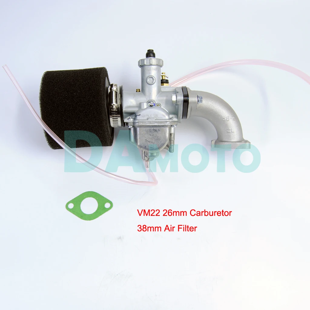 Mikuni 26mm Carburetor Carb Carby Air Filter Intake Pipe Assembly Pit
