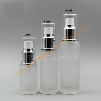 

20ml/30ml/50ml clear frosted Bottle With shiny silver aluminum sprayer.cosmetic/mist bottle.travel refillable perfume bottle