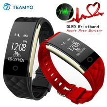 Teamyo S2 Спорт Трекер Смарт часы Фитнес трекер сердечного ритма Мониторы Relogio cardiaco умный Браслет IP67 шагомер