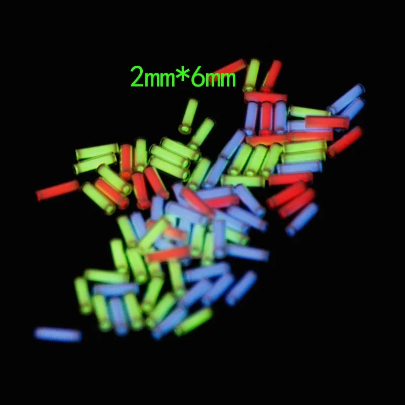 2 мм* 6 мм EDC самоосвещающаяся тритиевая газовая трубка флуоресцентная тритиевая газовая трубка DIY