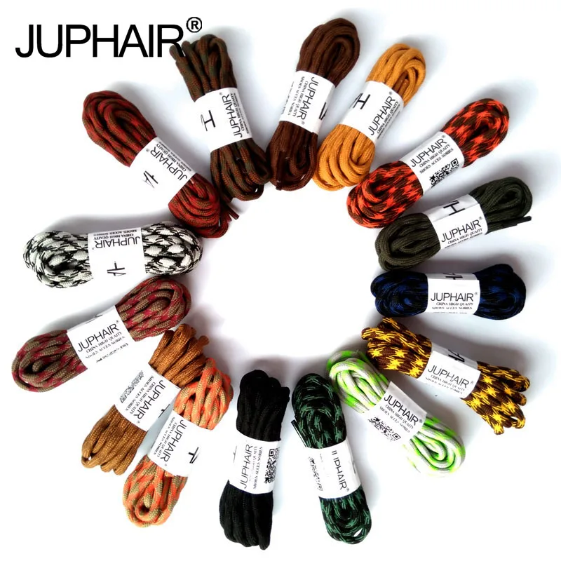 

JUP 1-50 Pairs Black Green Round Sport Shoe Lace Non-slip Outdoor Sport Hiking Sneaker Shoelaces Skate Boot Bootlace String Rope