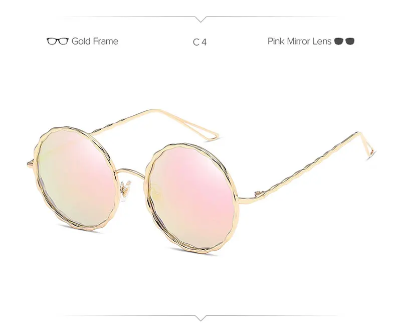 LeonLion 2019 Высокое качество Круглый Солнцезащитные очки для женщин для Элитный бренд Оттенки Óculos женский ретро металлические гафы De Sol Mujer Street