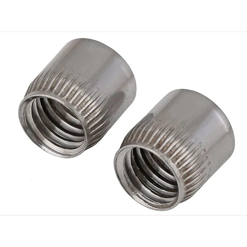 M6M8M10M12 304 Stainless Steel Conical Nut Cone Nut Expansion Knurling Implosion Screw Cap 10 Pcs