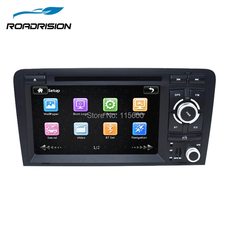 Автомобильный dvd плеер RoadRision 7 дюймовый емкостный экран 2Din для Audi A3/S3 2002 2011 Canbus